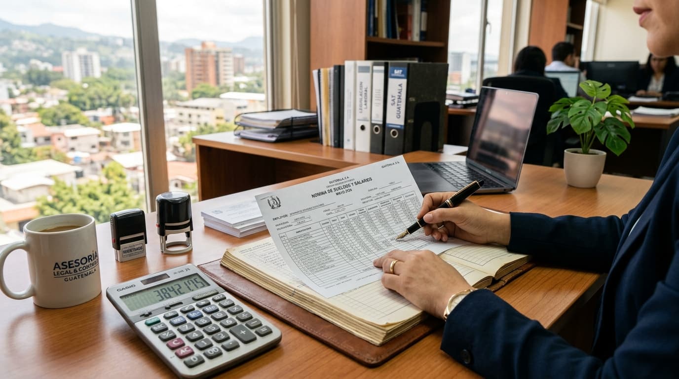 Cálculo y revisión de salario mínimo y planillas laborales en Guatemala